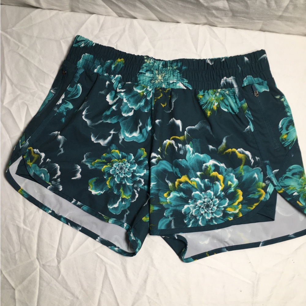 Avia Green Floral Shorts